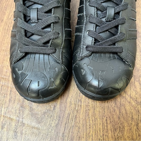 Adidas Superstar Pharrell Williams Supershell Black Yellow Shoes Size 6.5 - Picture 11 of 13